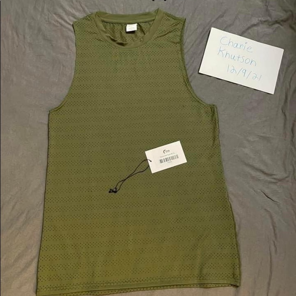 Zyia olive chill tank large